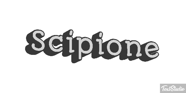 Scipione Effetto testo