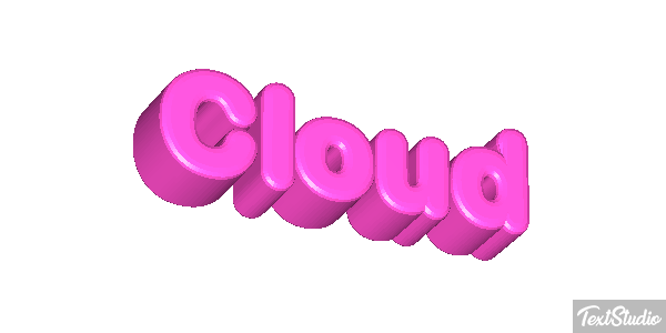 Cloud Text effect