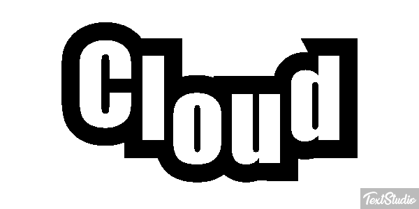 Cloud Text effect