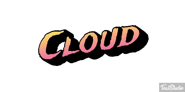 Cloud Text effect