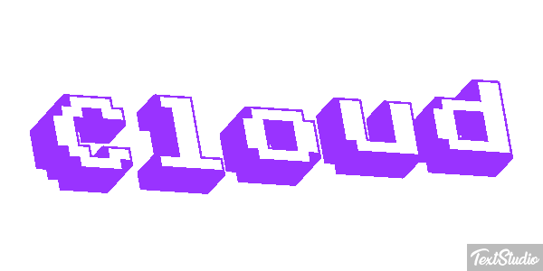 Cloud Text effect