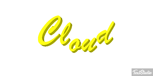 Cloud Text effect