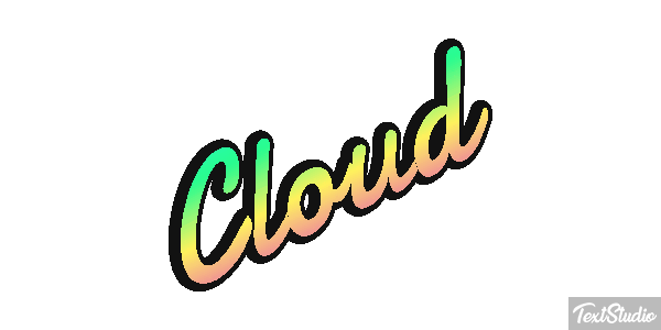 Cloud Text effect