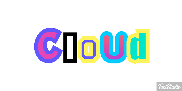 Cloud Text effect