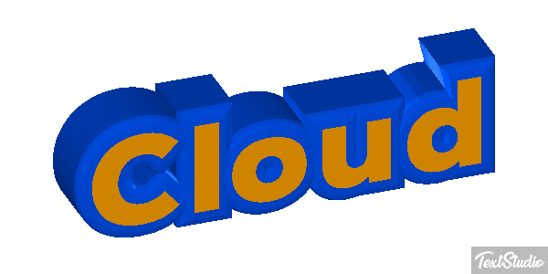 Cloud Text effect