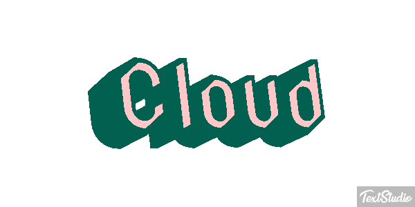 Cloud Text effect