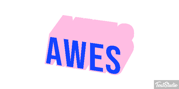 Awes Text effect