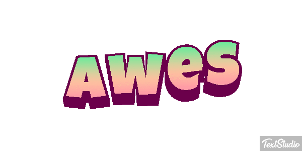 Awes Text effect