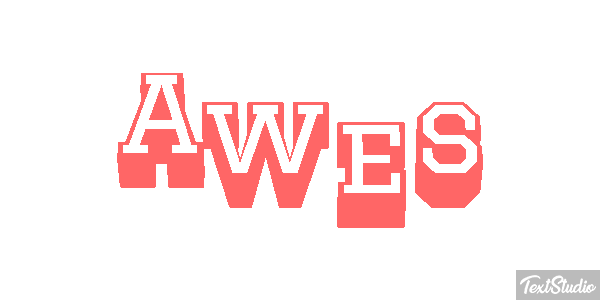Awes Text effect