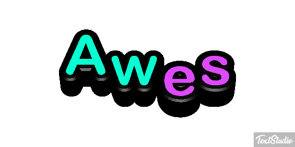 Awes Text effect