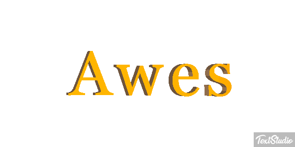 Awes Text effect