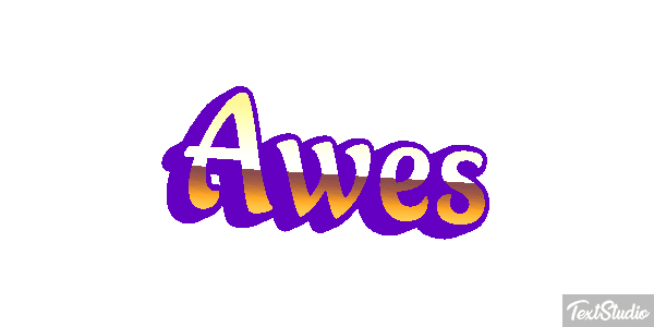 Awes Text effect