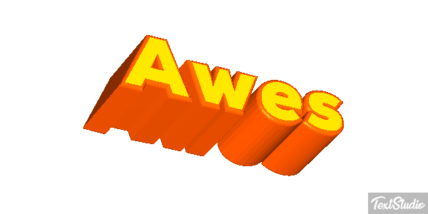 Awes Text effect