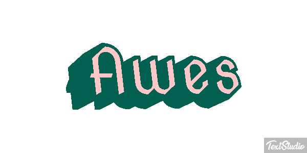 Awes Text effect