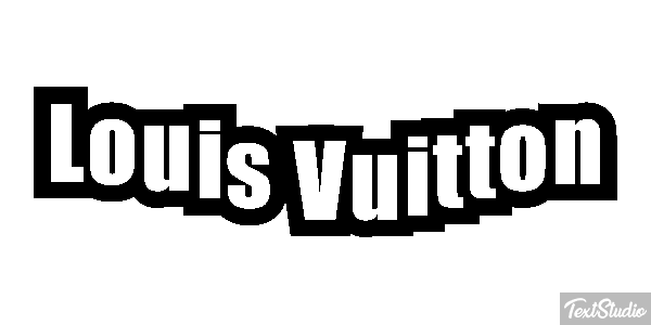 Louis Vuitton Efeito do texto