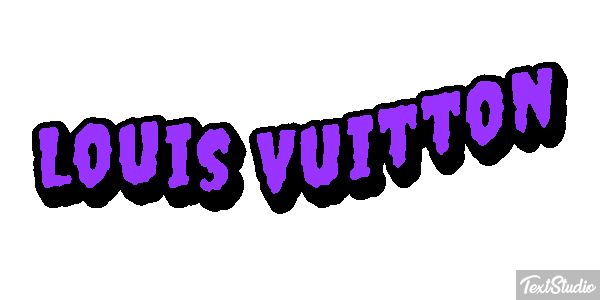 Louis Vuitton Efeito do texto