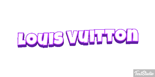 Louis Vuitton Efeito do texto