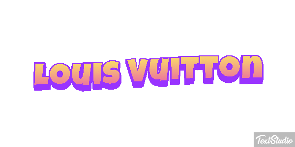 Louis Vuitton Efeito do texto