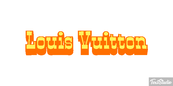 Louis Vuitton Efeito do texto