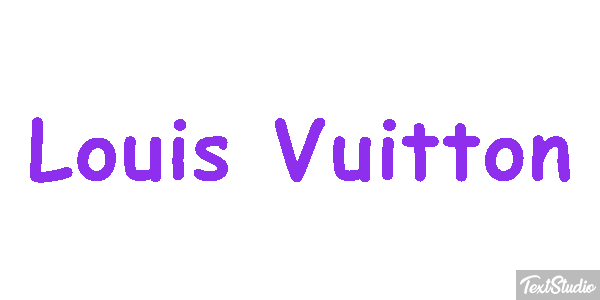 Louis Vuitton Efeito do texto