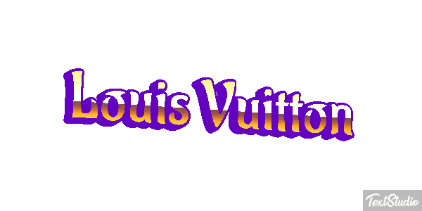 Louis Vuitton Efeito do texto