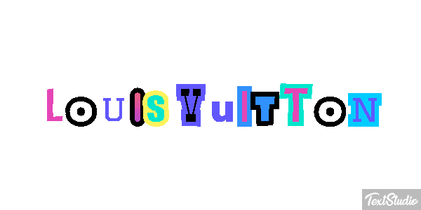 Louis Vuitton Efeito do texto