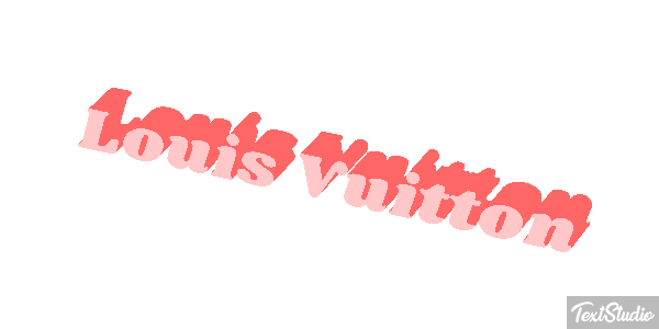 Louis Vuitton Efeito do texto