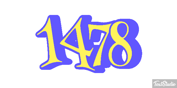 1478 Text effect