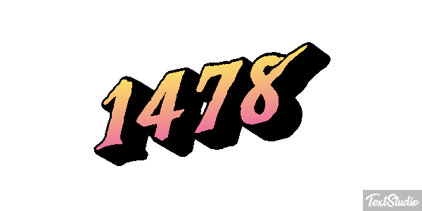 1478 Text effect