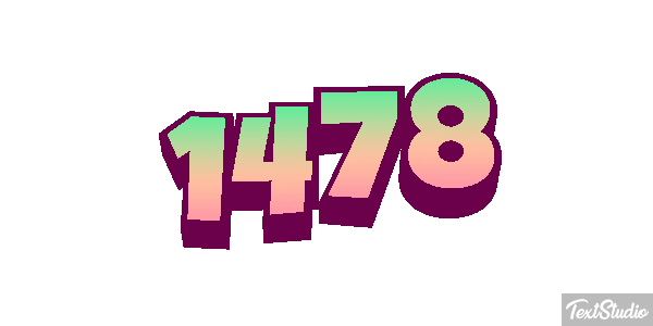 1478 Text effect