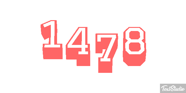 1478 Text effect