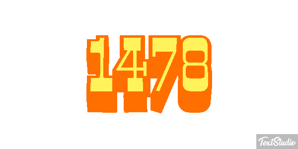 1478 Text effect
