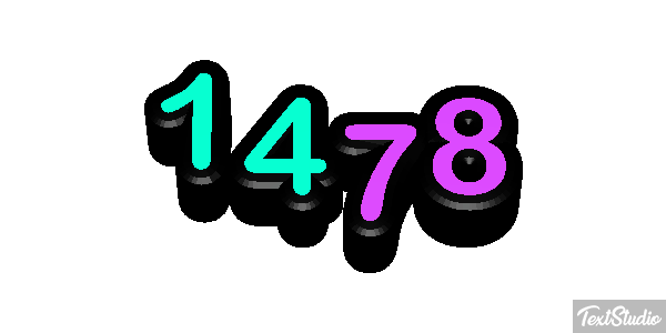 1478 Text effect