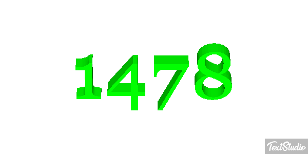 1478 Text effect