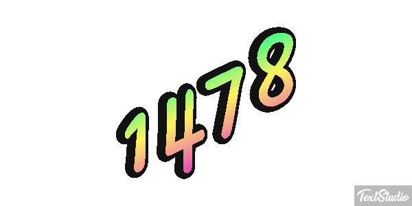 1478 Text effect