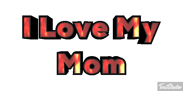 I Love My Mom Text effect