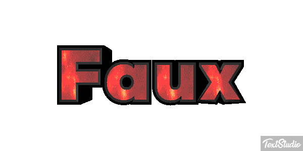 Faux Effet de texte