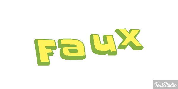 Faux Effet de texte