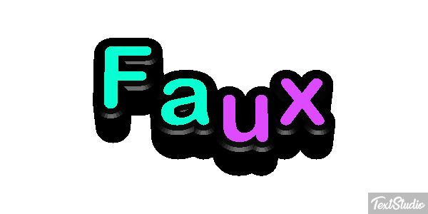 Faux Effet de texte