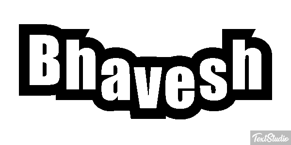 Bhavesh Efecto de texto