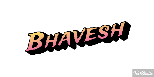 Bhavesh Efecto de texto