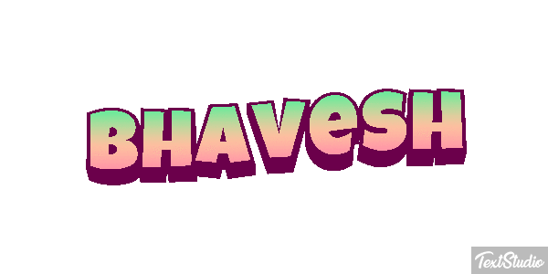 Bhavesh Efecto de texto
