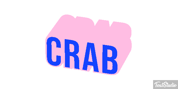 Crab Text effect