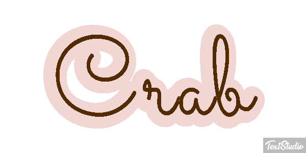 Crab Text effect