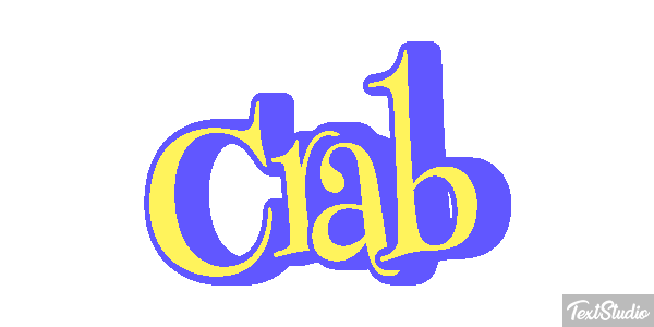 Crab Text effect