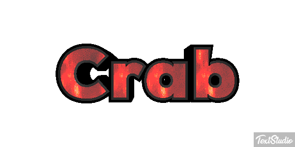 Crab Text effect