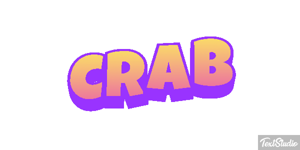 Crab Text effect