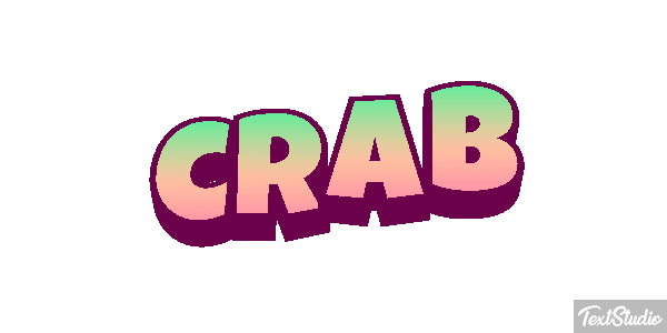 Crab Text effect