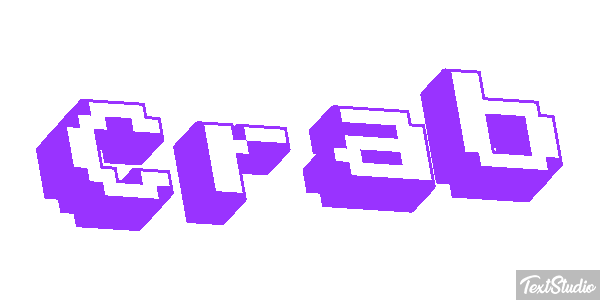 Crab Text effect