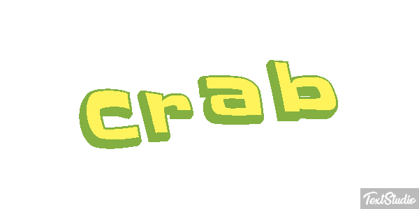Crab Text effect